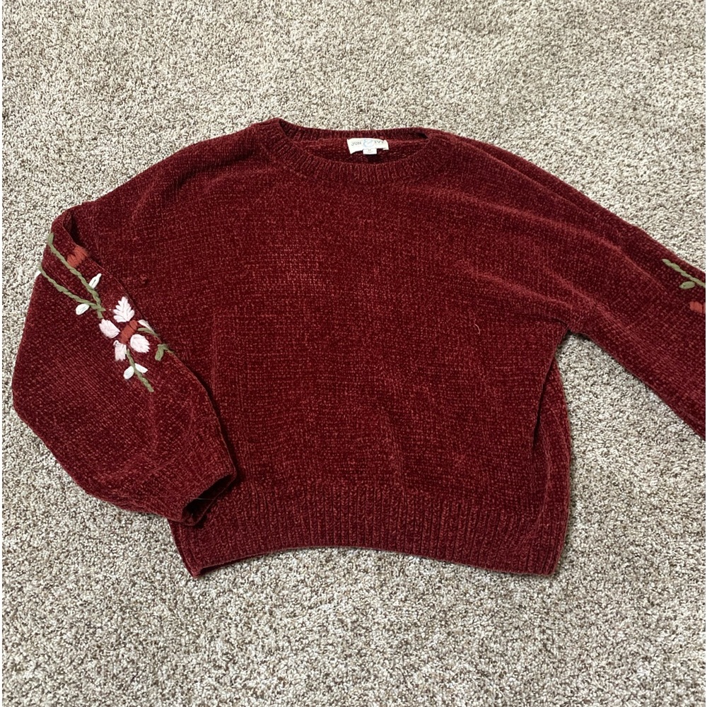 Franceses Red Floral Sweater